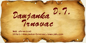 Damjanka Trnovac vizit kartica